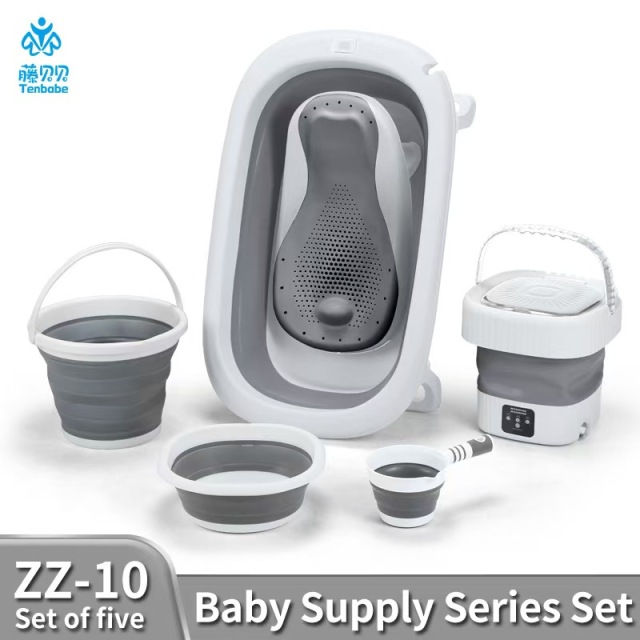 PP material plastic thickened baby bath product set