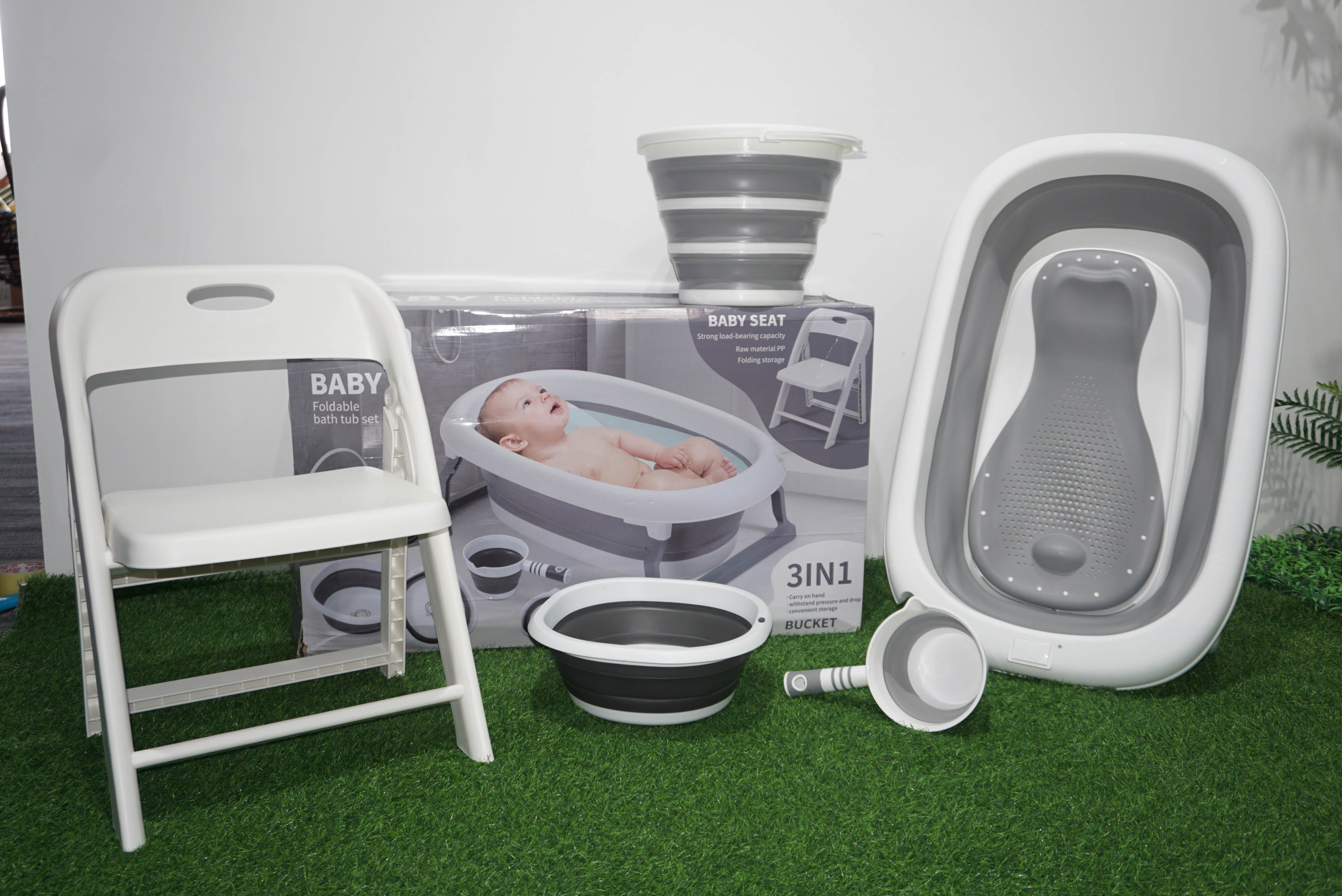 PP material plastic thickened baby bath product set
