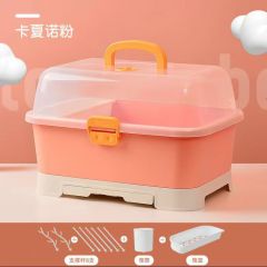 PP material baby bottle storage box with lid set