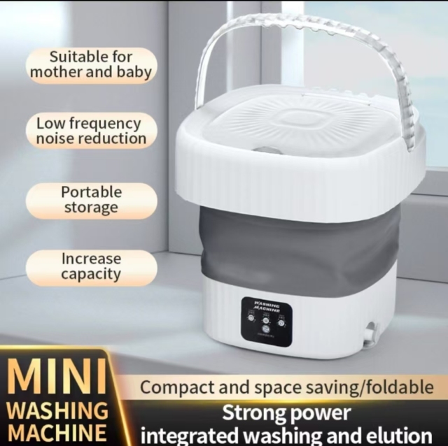 Fully automatic folding mini washing machine for home use
