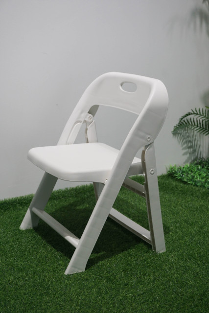 Macaron colored folding chair with backrest anti slip