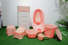 PP material plastic thickened baby bath product set