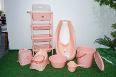 PP material plastic thickened baby bath product set