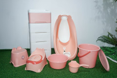 PP material plastic thickened baby bath product set