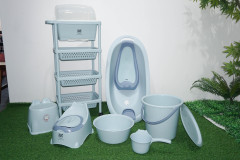PP material plastic thickened baby bath product set