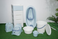 PP material plastic thickened baby bath product set