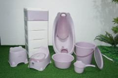 PP material plastic thickened baby bath product set