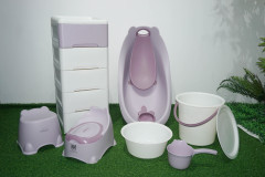 PP material plastic thickened baby bath product set