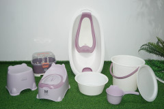 PP material plastic thickened baby bath product set