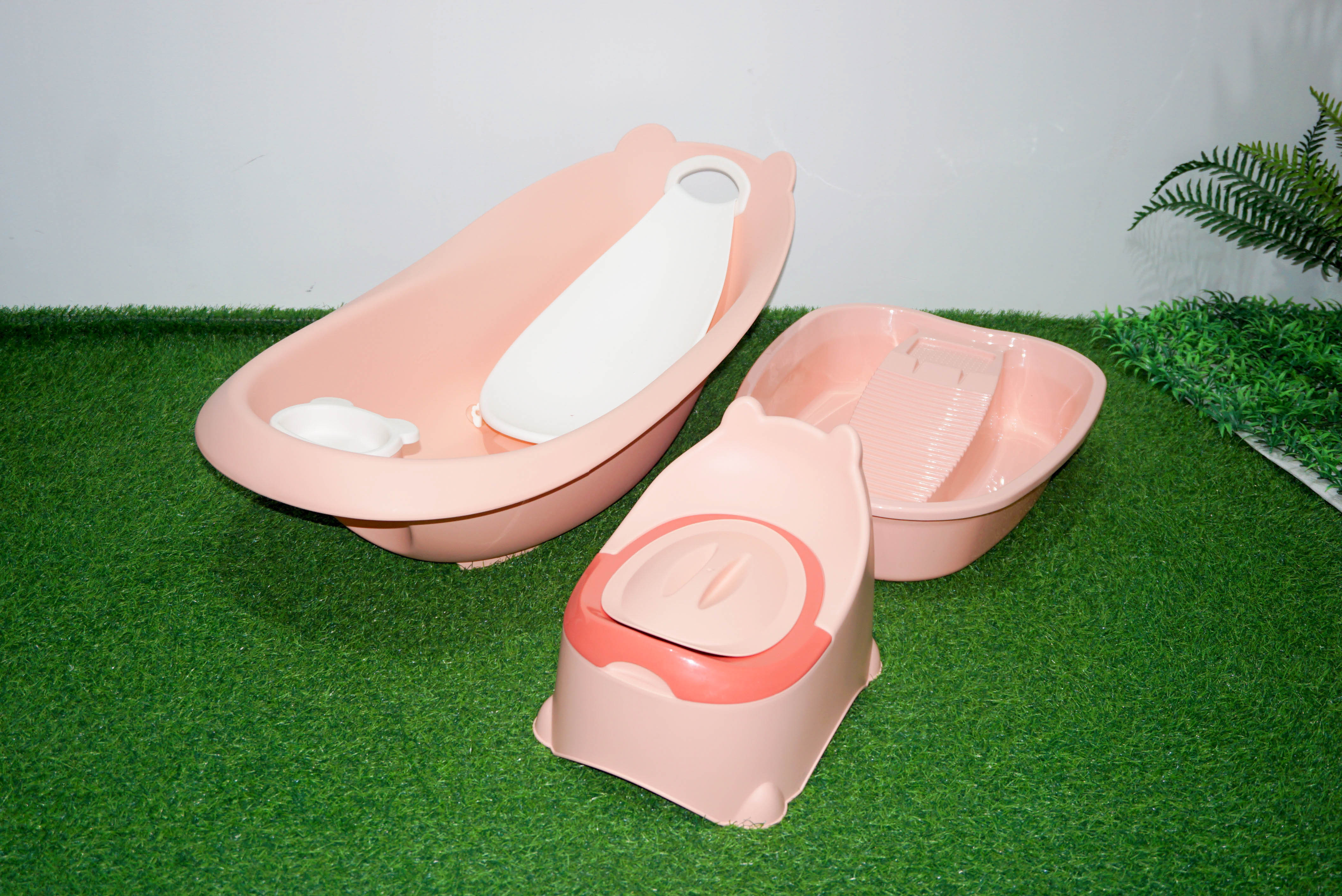PP material plastic thickened baby bath product set