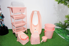 PP material plastic thickened baby bath product set