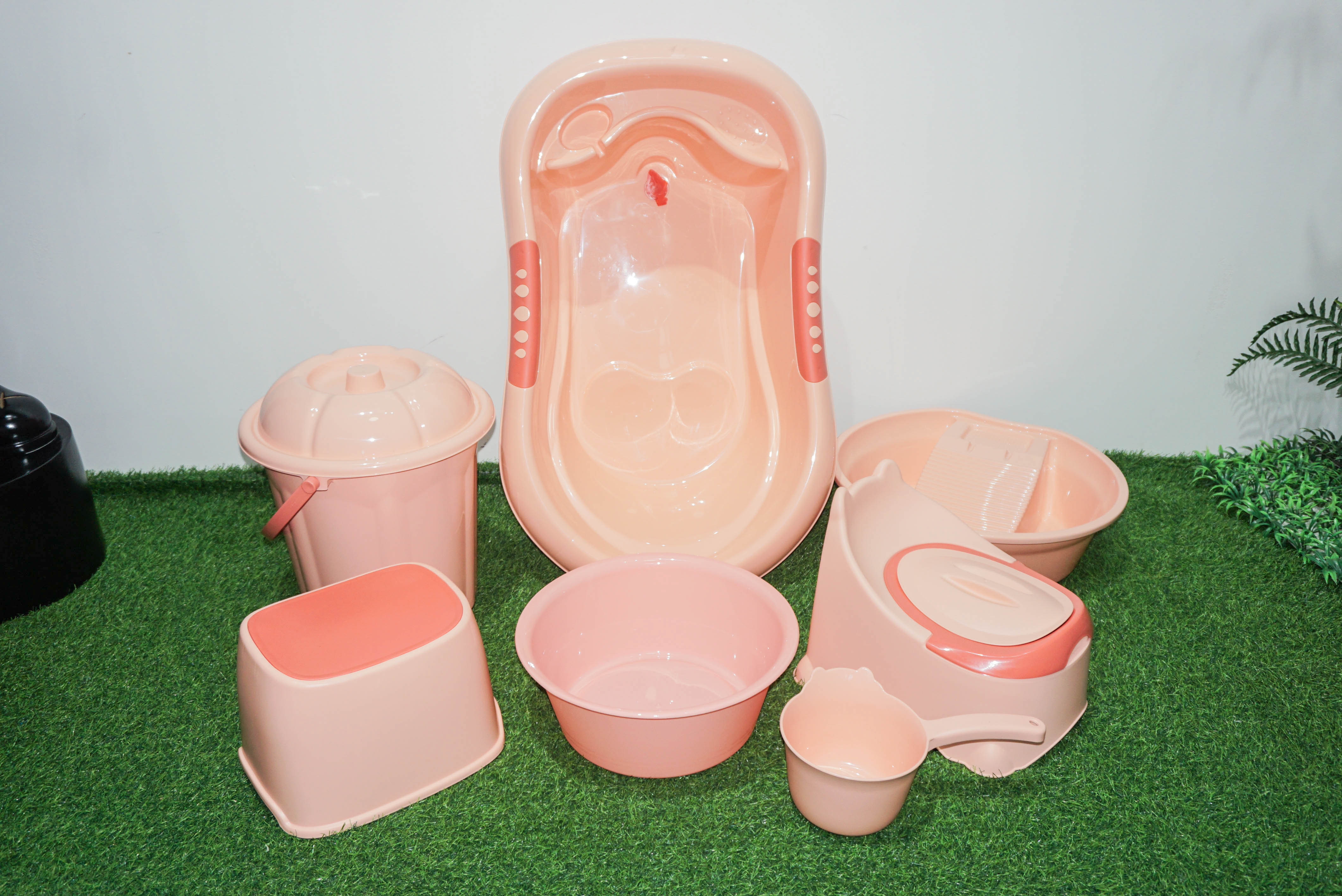 PP material plastic thickened baby bath product set