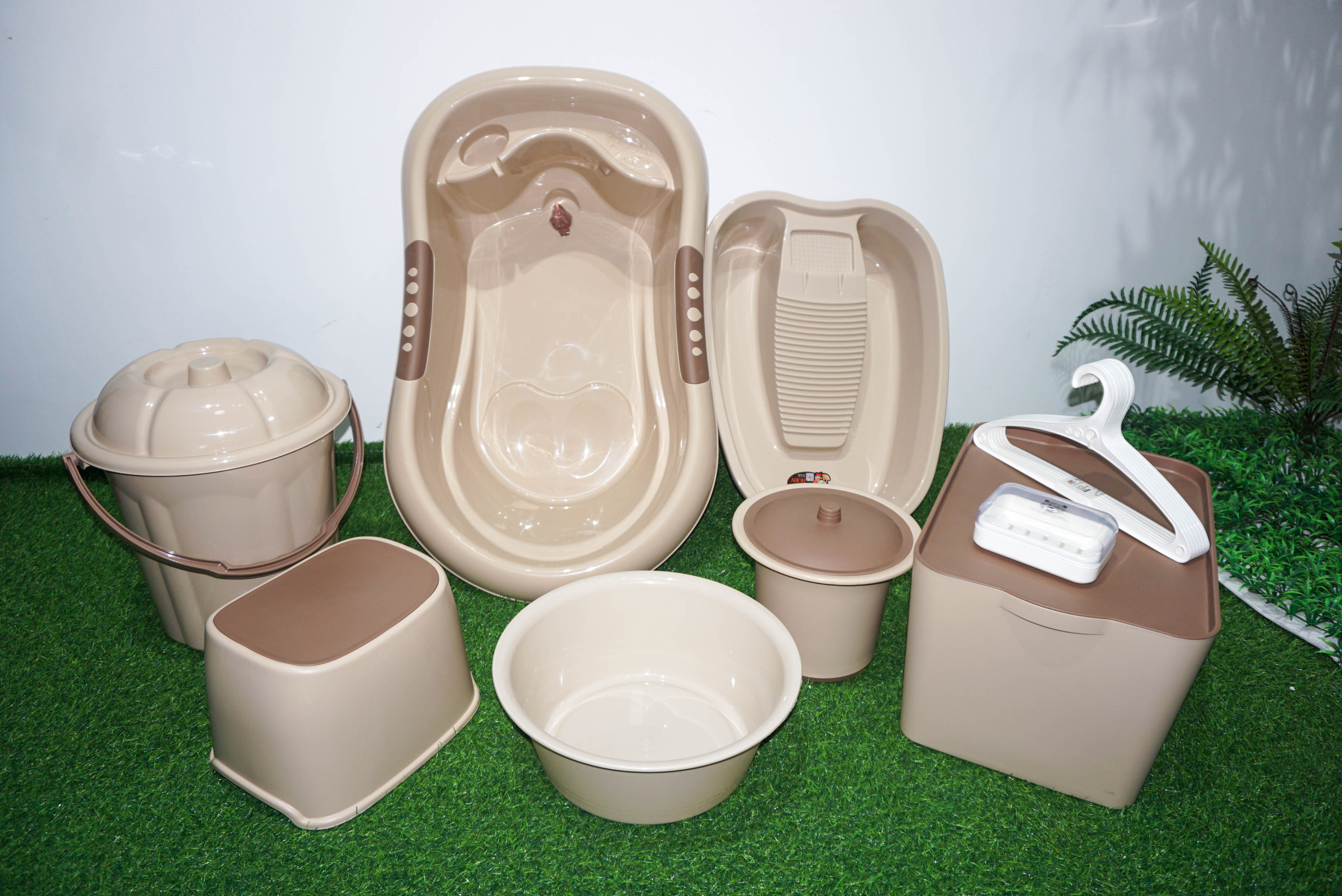 PP material plastic thickened baby bath product set