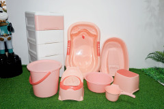 PP material plastic thickened baby bath product set
