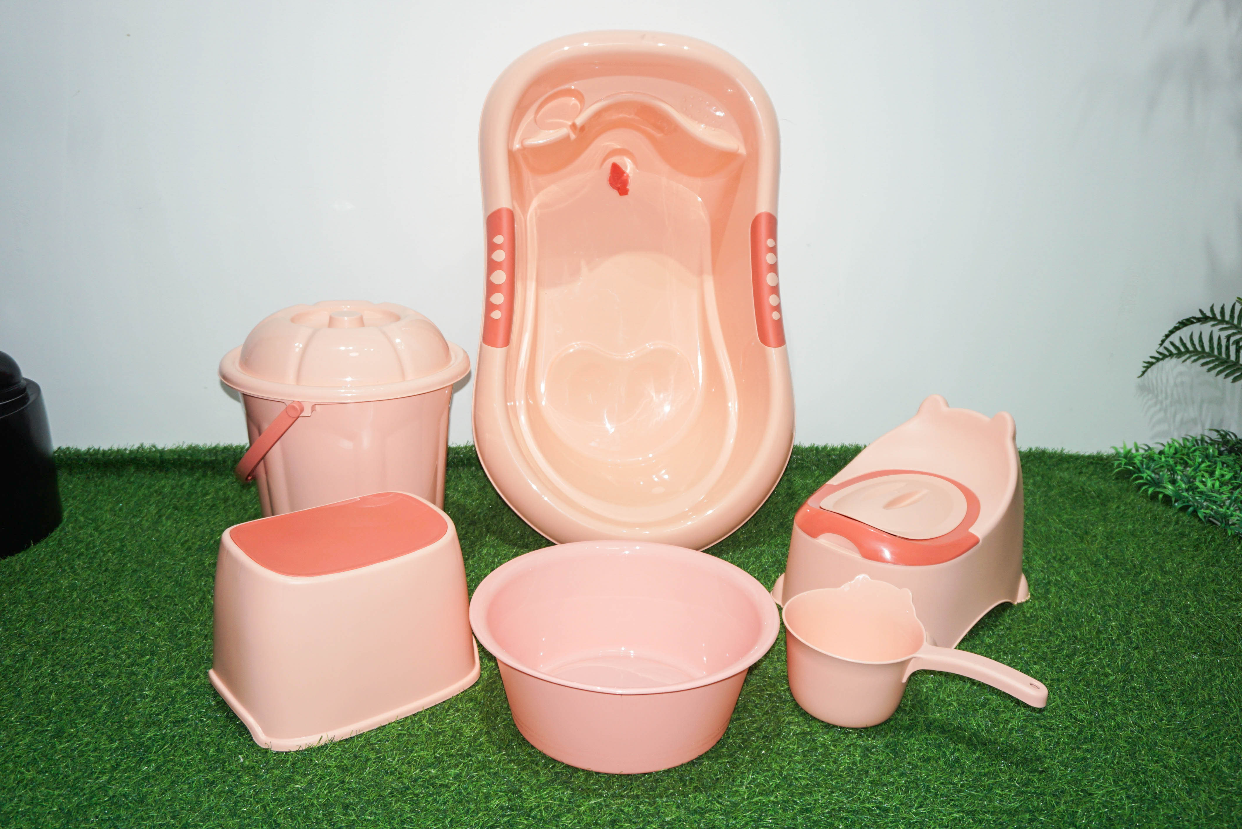 PP material plastic thickened baby bath product set
