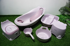 PP material plastic thickened baby bath product set