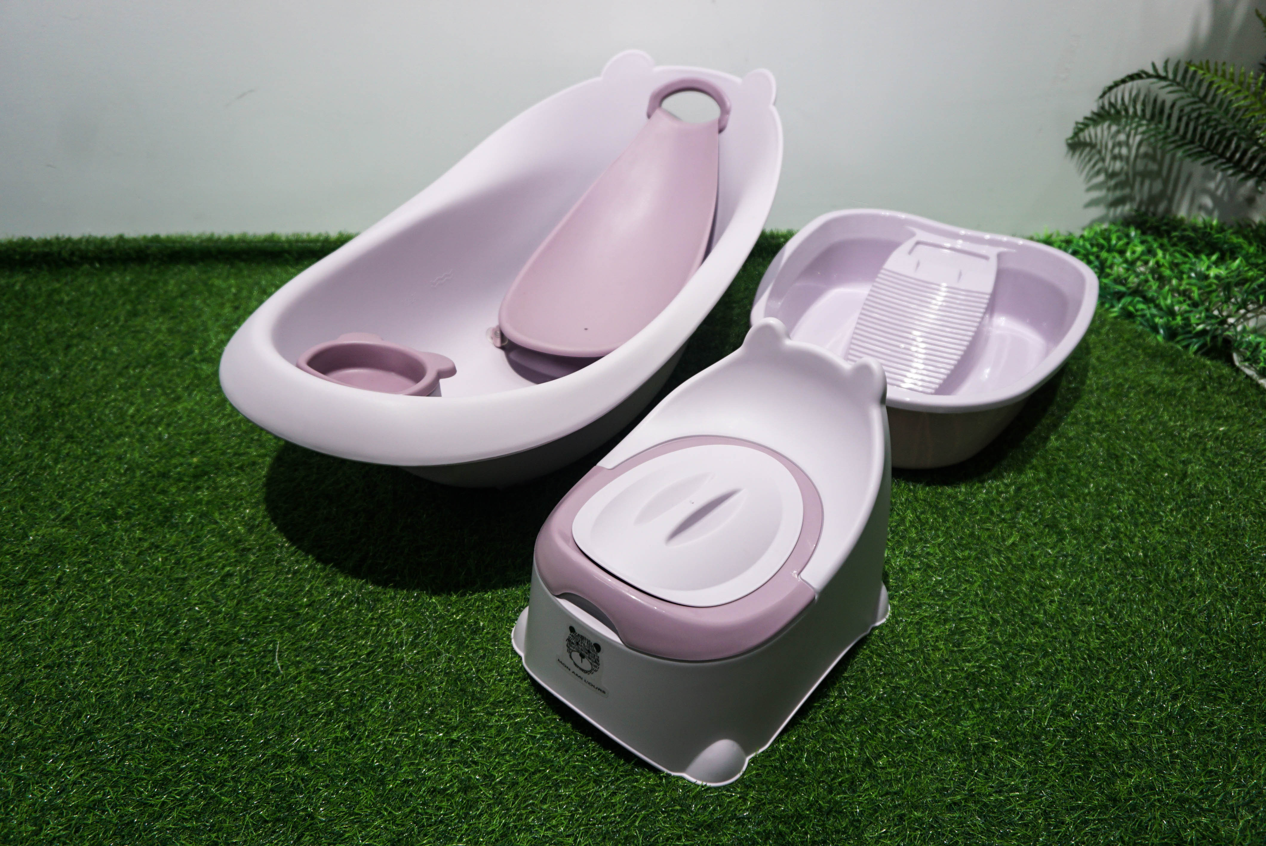 PP material plastic thickened baby bath product set