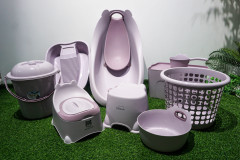 PP material plastic thickened baby bath product set