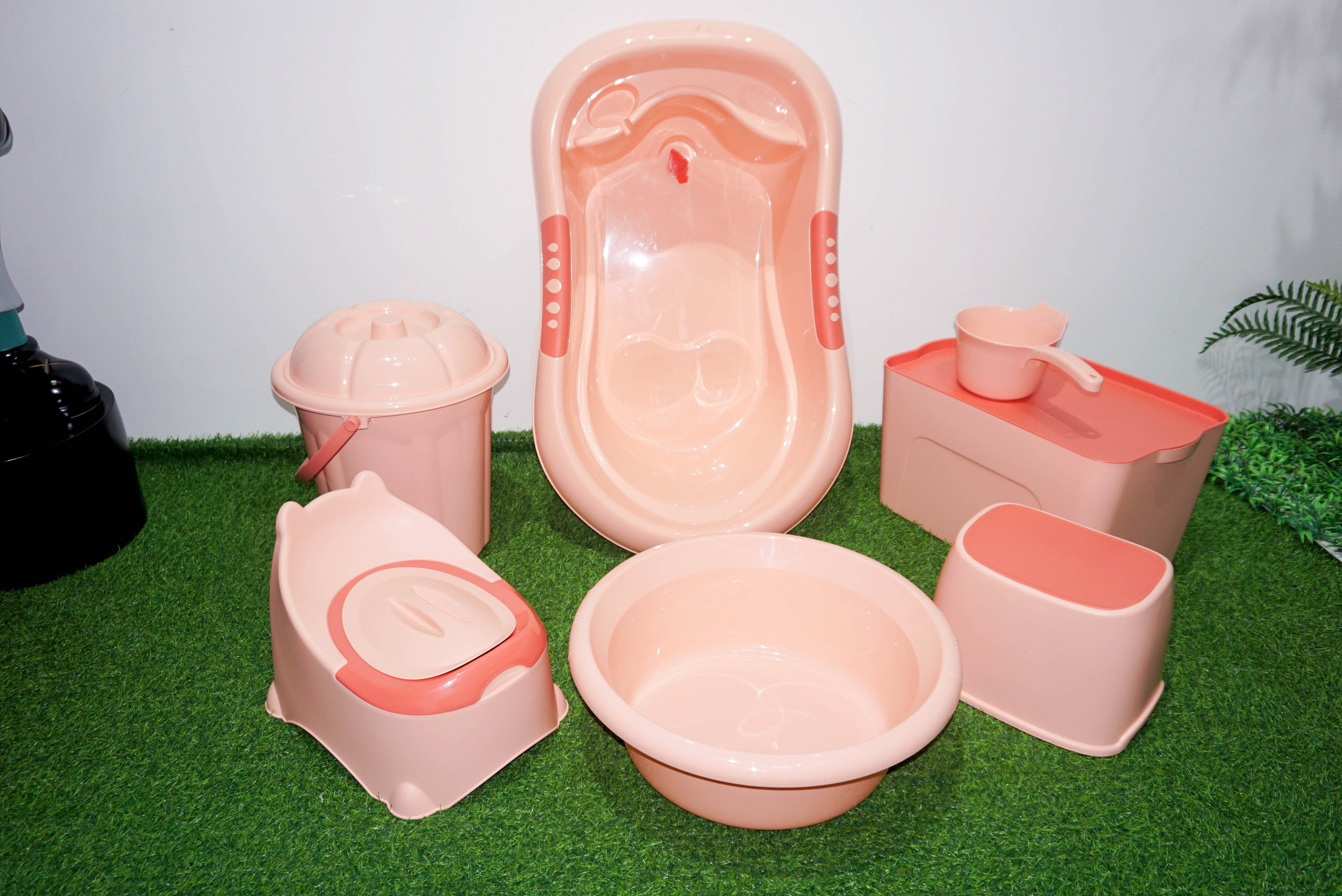 PP material plastic thickened baby bath product set