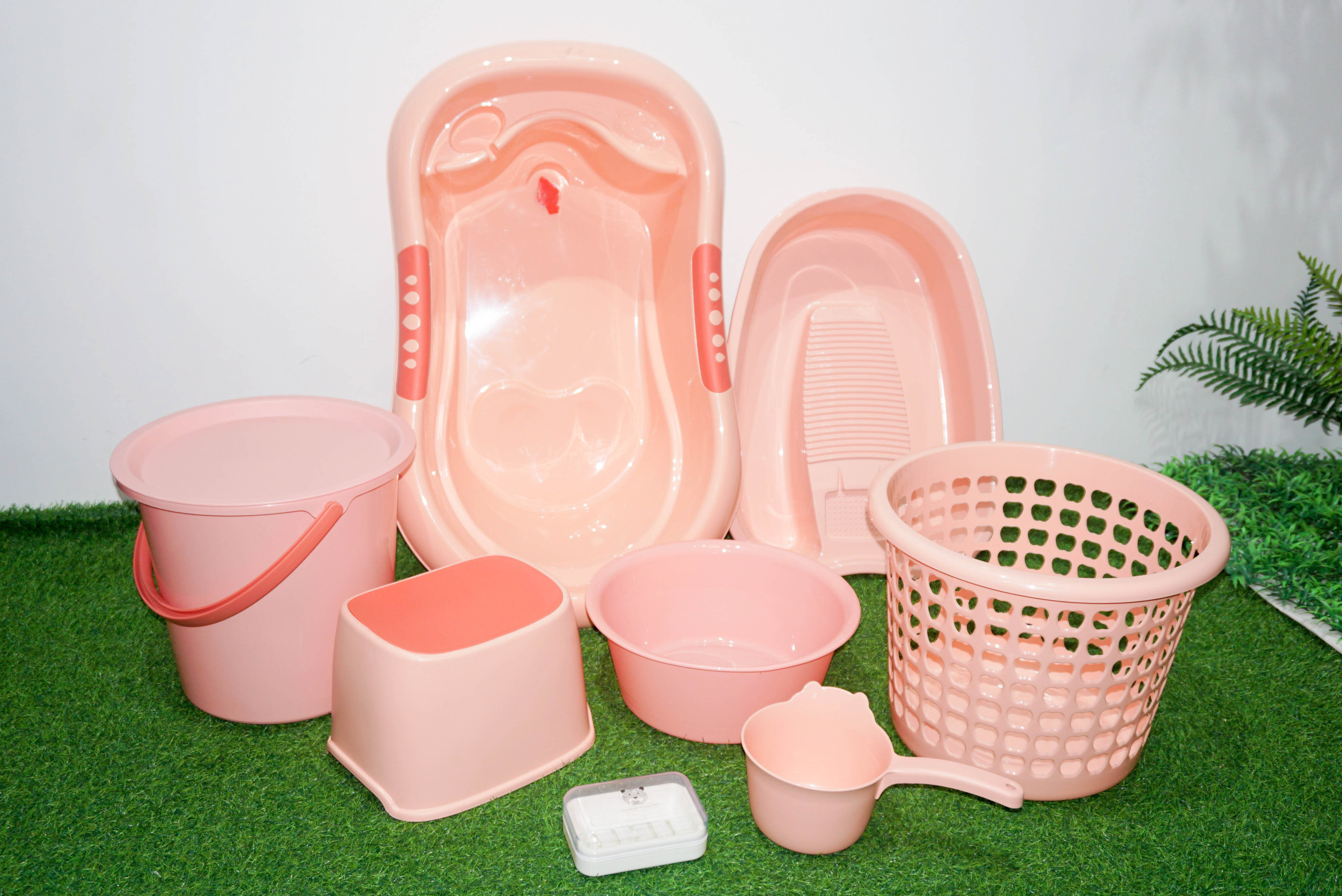 PP material plastic thickened baby bath product set