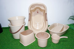 PP material plastic thickened baby bath product set