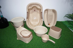 PP material plastic thickened baby bath product set