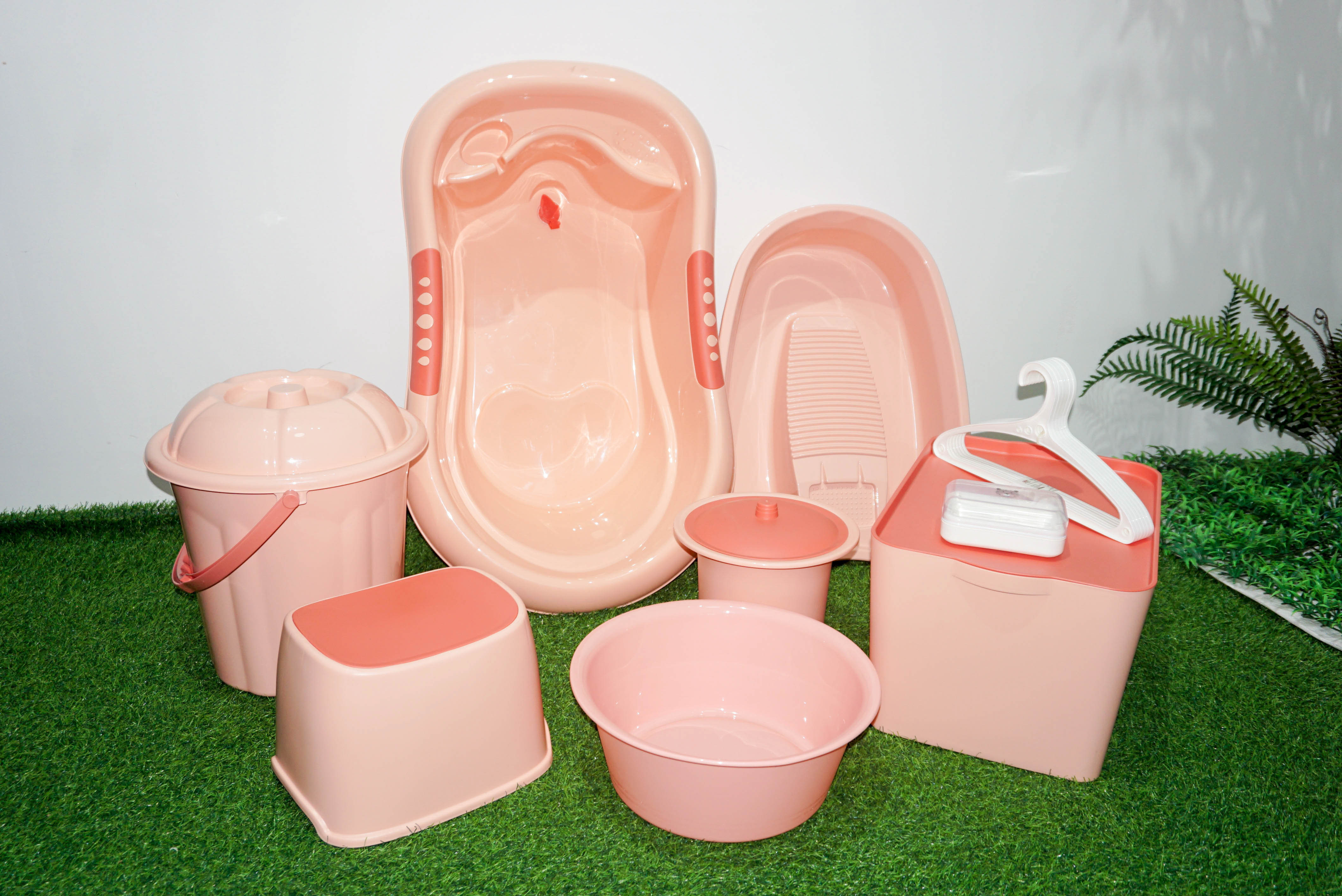 PP material plastic thickened baby bath product set