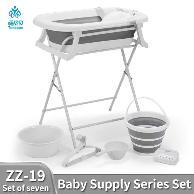 PP material plastic thickened baby bath product set