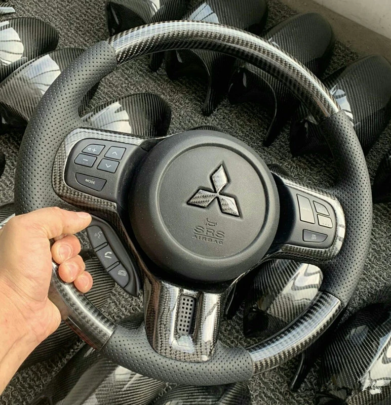 Real Carbon Fiber  Steering Wheel for Mitsubishi Lancer EVO  LANCER EX LANCER EVOLUTION  Mitsubishi  ASX