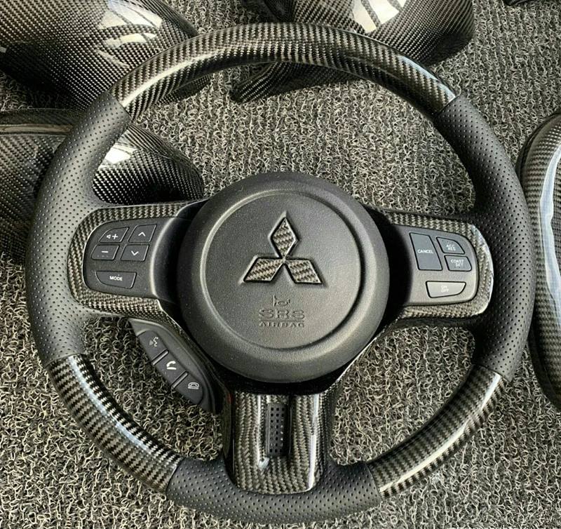 Real Carbon Fiber  Steering Wheel for Mitsubishi Lancer EVO  LANCER EX LANCER EVOLUTION  Mitsubishi  ASX