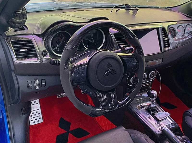 Real Carbon Fiber  Steering Wheel for Mitsubishi Lancer EVO  LANCER EX LANCER EVOLUTION  Mitsubishi  ASX