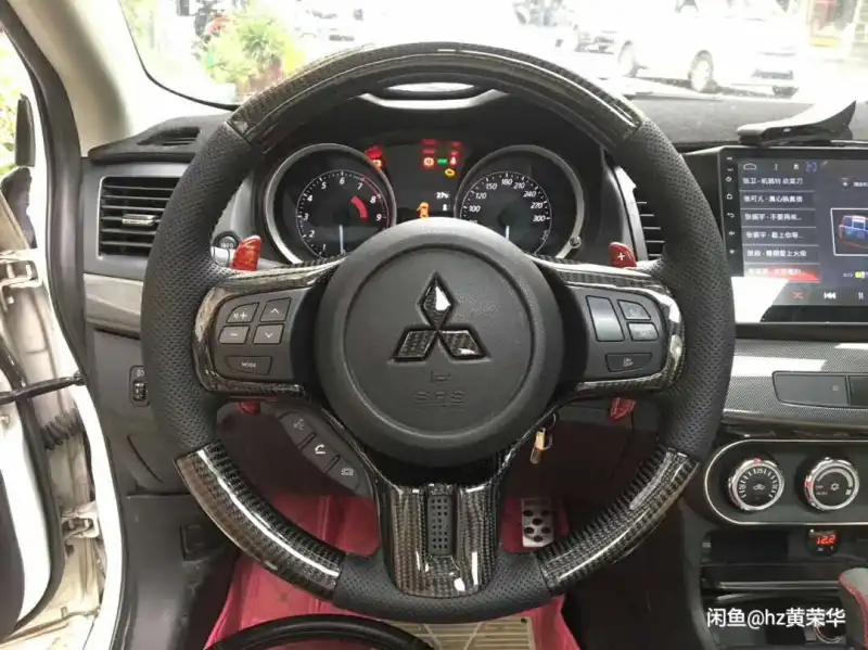 Real Carbon Fiber  Steering Wheel for Mitsubishi Lancer EVO  LANCER EX LANCER EVOLUTION  Mitsubishi  ASX