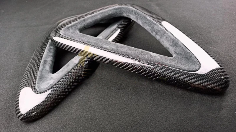 100% Real Carbon Fiber With Alcantara Or Forging 1K8868055A For VW Scirocco MK3 Door Interior Grab Handle Trim