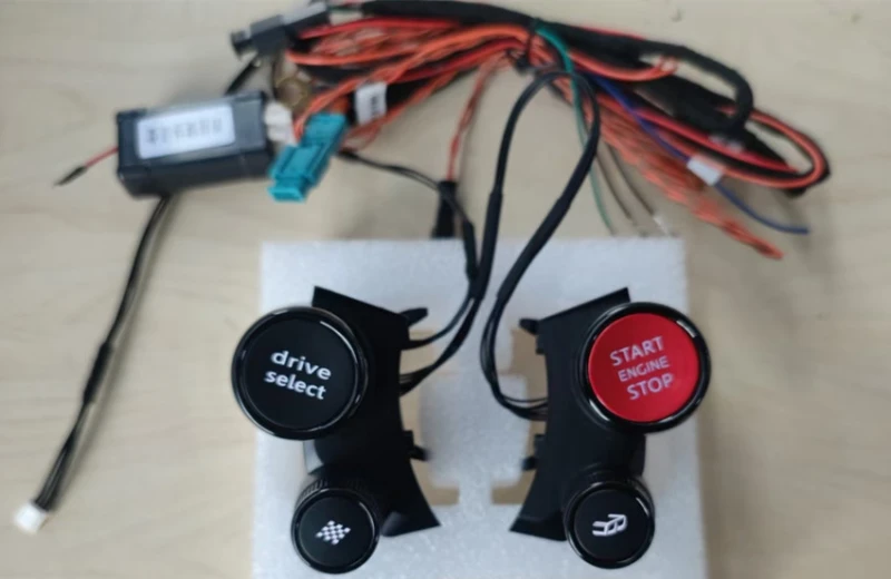 FOR AUDI A3 8V RS3 R8 Engine Start Stop Drive select switch button For Audi VW MQB Sport Steering Wheel black paint material R8 start button