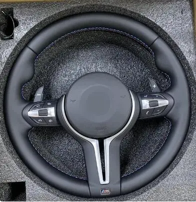 For BMW 3/4/5/x5 Series F30 F10 F15 F16 F06 F32 F26 f25 E46 E36 E-F Series Sports Style Steering Wheel Upgrade carbon fiber