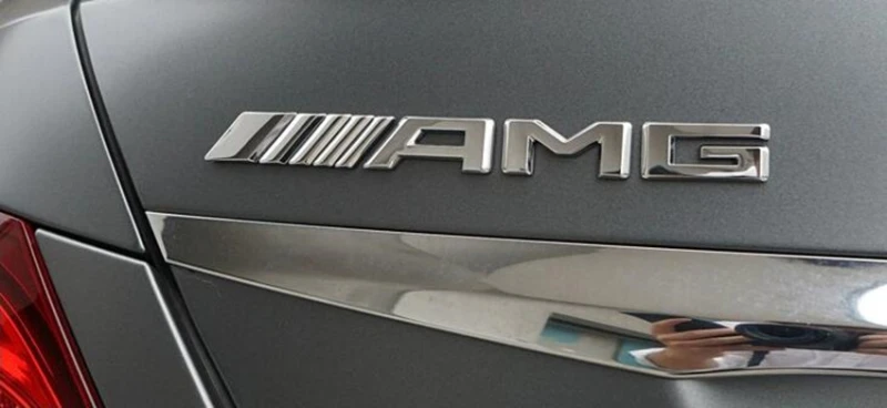 New AMG Emblem Trunk Chrome 3D Rear Badge for Mercedes C E S SL GL Logo 2014~16