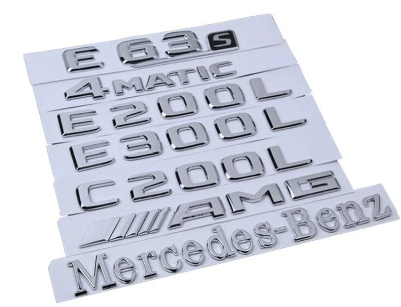 New AMG Emblem Trunk Chrome 3D Rear Badge for Mercedes C E S SL GL Logo 2014~16