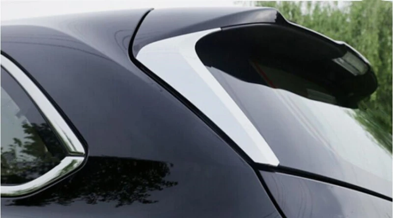 Car ABS Chrome Rear Window Side Spoiler Garnish For Toyota Kluger 2014-2018