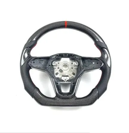 For Golf 8 steering wheel LED Display Carbon fiber steering wheel For  Golf 8 GTI R Line MK8 Carbon Fiber 2020 2021 Customized Steering Wheel Leather 