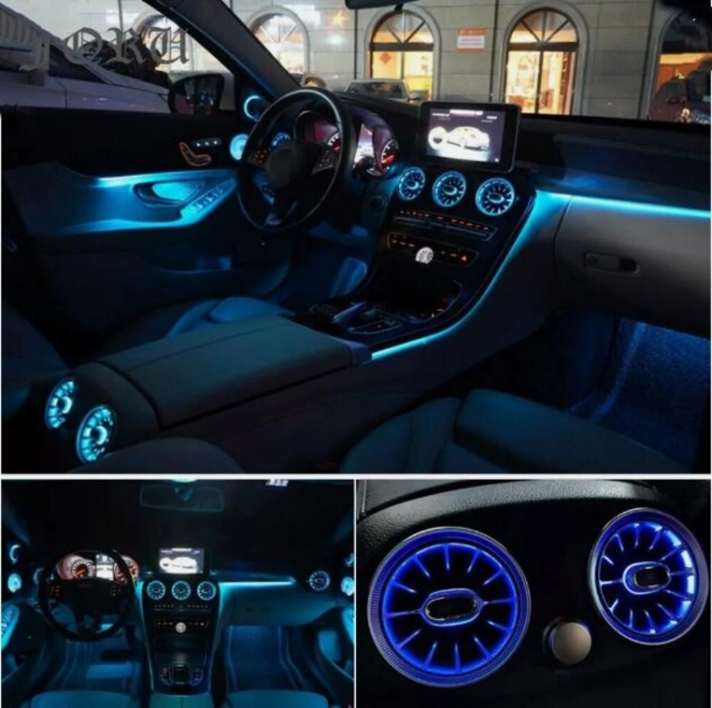 For 2015-2019 Mercedes-Benz C Class W205 64 Color Air Vent LED Ambient Light Set