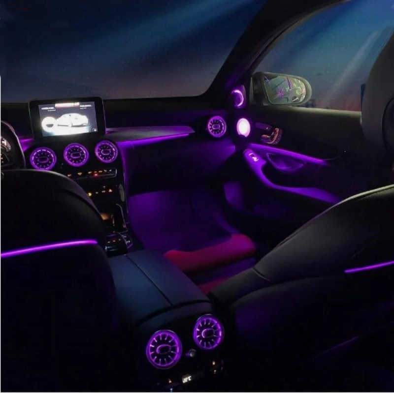 For 2015-2019 Mercedes-Benz C Class W205 64 Color Air Vent LED Ambient Light Set