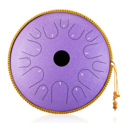 Hluru STEEL TONGUE DRUM tapping drum (14notes 14") , copper steel Tapping Drum (14notes 14") , Copper Steel TA14-14