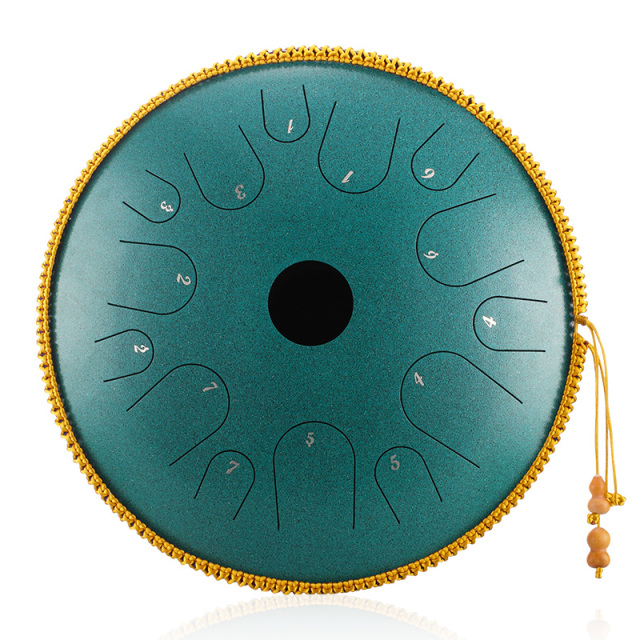 Hluru STEEL TONGUE DRUM tapping drum (14notes 14") , copper steel Tapping Drum (14notes 14") , Copper Steel TA14-14