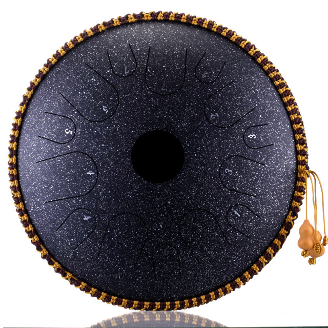 Hluru STEEL TONGUE DRUM tapping drum (14notes 14") , copper steel Tapping Drum (14notes 14") , Copper Steel TA14-14