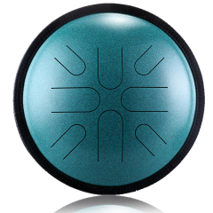 Hluru STEEL TONGUE DRUM Travel Drum (8notes 10") , Copper Steel travel drum (8notes 10") , copper steel TA8-10
