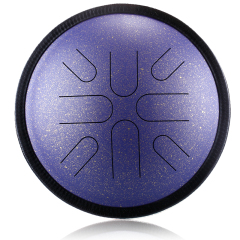 Hluru STEEL TONGUE DRUM Travel Drum (8notes 10") , Copper Steel travel drum (8notes 10") , copper steel TA8-10