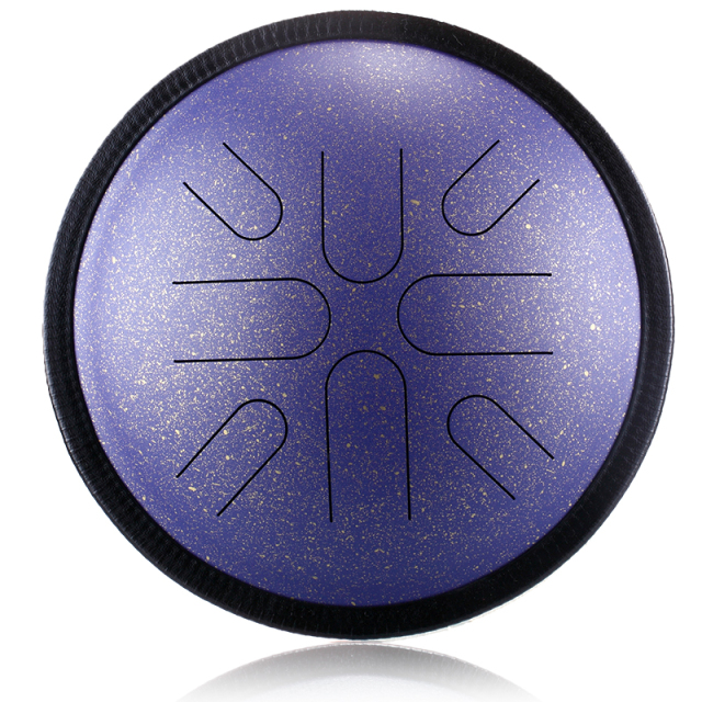 Hluru STEEL TONGUE DRUM Travel Drum (8notes 10") , Copper Steel travel drum (8notes 10") , copper steel TA8-10