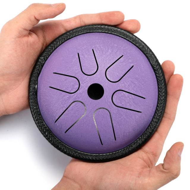Hluru STEEL TONGUE DRUM pocket drum (6notes 5.5") , copper steel Pocket Drum (6notes 5.5") , Copper Steel TP6-5.5