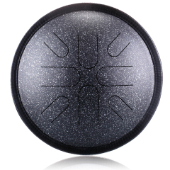 Hluru STEEL TONGUE DRUM Travel Drum (8notes 10") , Copper Steel travel drum (8notes 10") , copper steel TA8-10