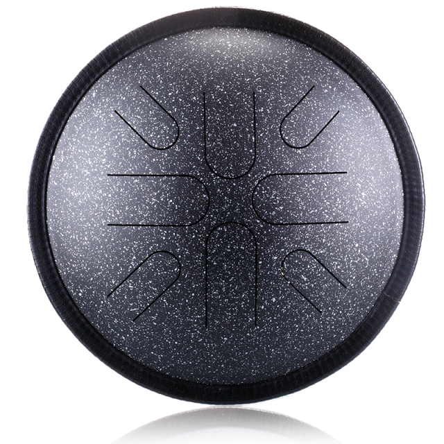 Hluru STEEL TONGUE DRUM Travel Drum (8notes 10") , Copper Steel travel drum (8notes 10") , copper steel TA8-10